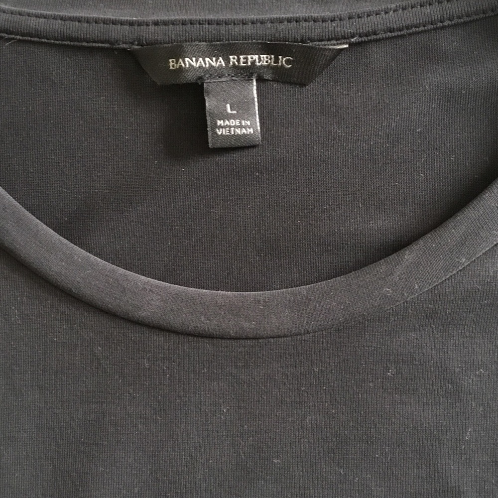 Banana Republic Women’s grey/Black Crewneck maxi dress